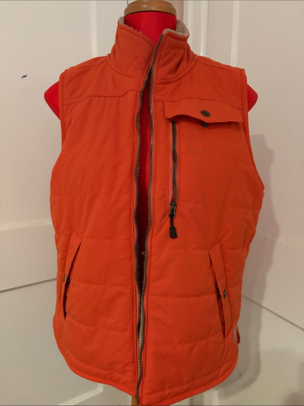 Women’s Reversable Orange Quilted Puffer Vest -Carhartt
